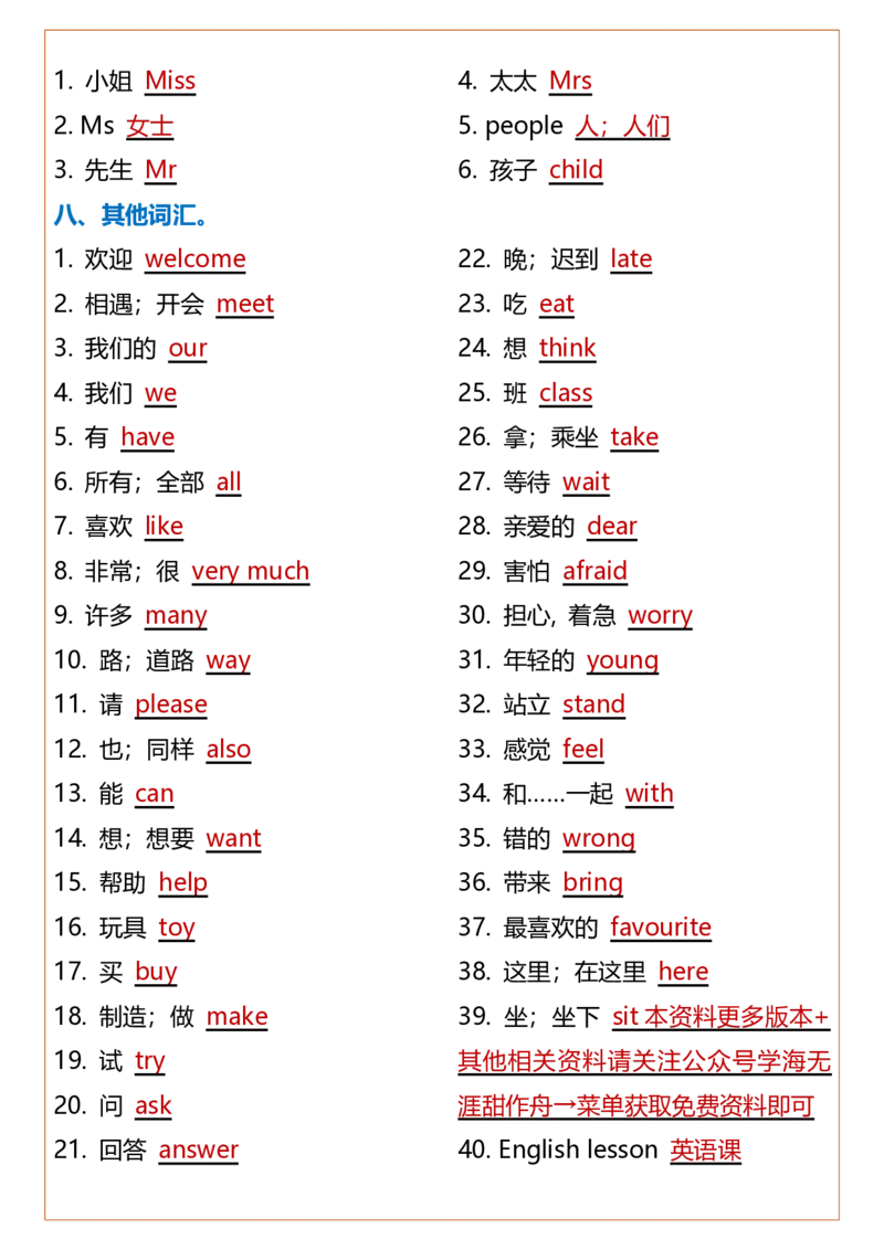 2025春新版五年级下册英语英汉互译专项训练_26春四年级上下册人教版_四上英语合集人教版PEP英语四年级上册新教材（教学视频+课件+动画+音频+练习+教案）_20知识点总结