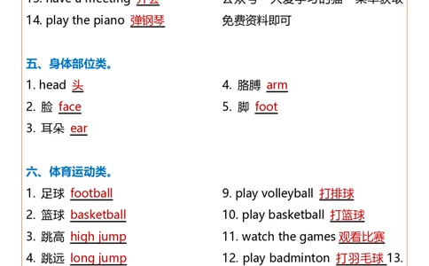 2025春新版五年级下册英语英汉互译专项训练_26春四年级上下册人教版_四上英语合集人教版PEP英语四年级上册新教材（教学视频+课件+动画+音频+练习+教案）_20知识点总结