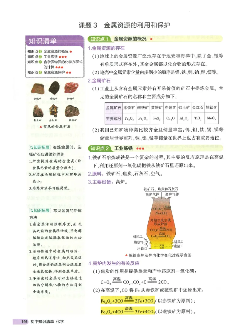 2025版53初中知识清单化学_初中全科《53初中知识清单》2025版