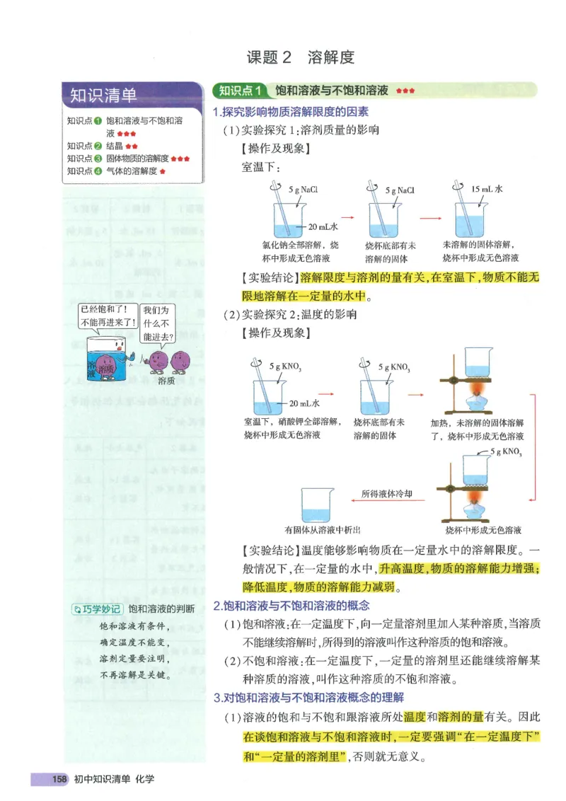 2025版53初中知识清单化学_初中全科《53初中知识清单》2025版