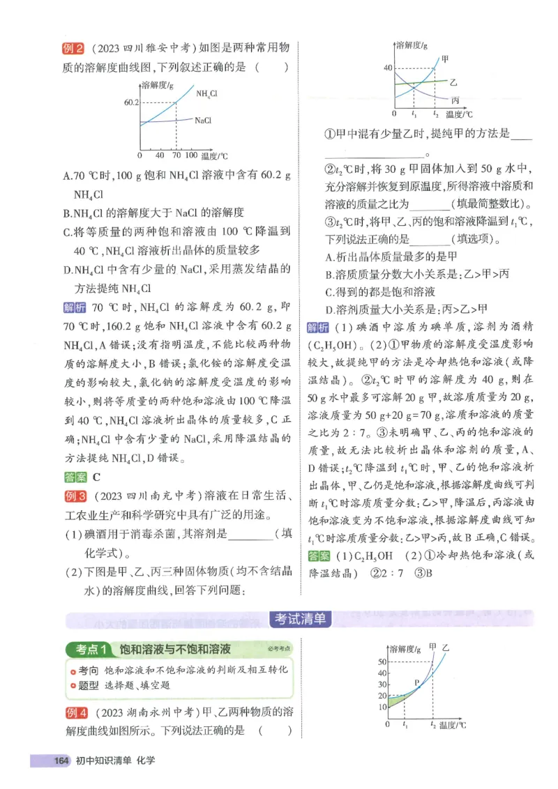 2025版53初中知识清单化学_初中全科《53初中知识清单》2025版