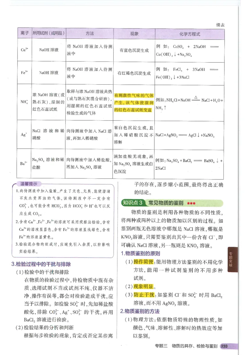 2025版53初中知识清单化学_初中全科《53初中知识清单》2025版