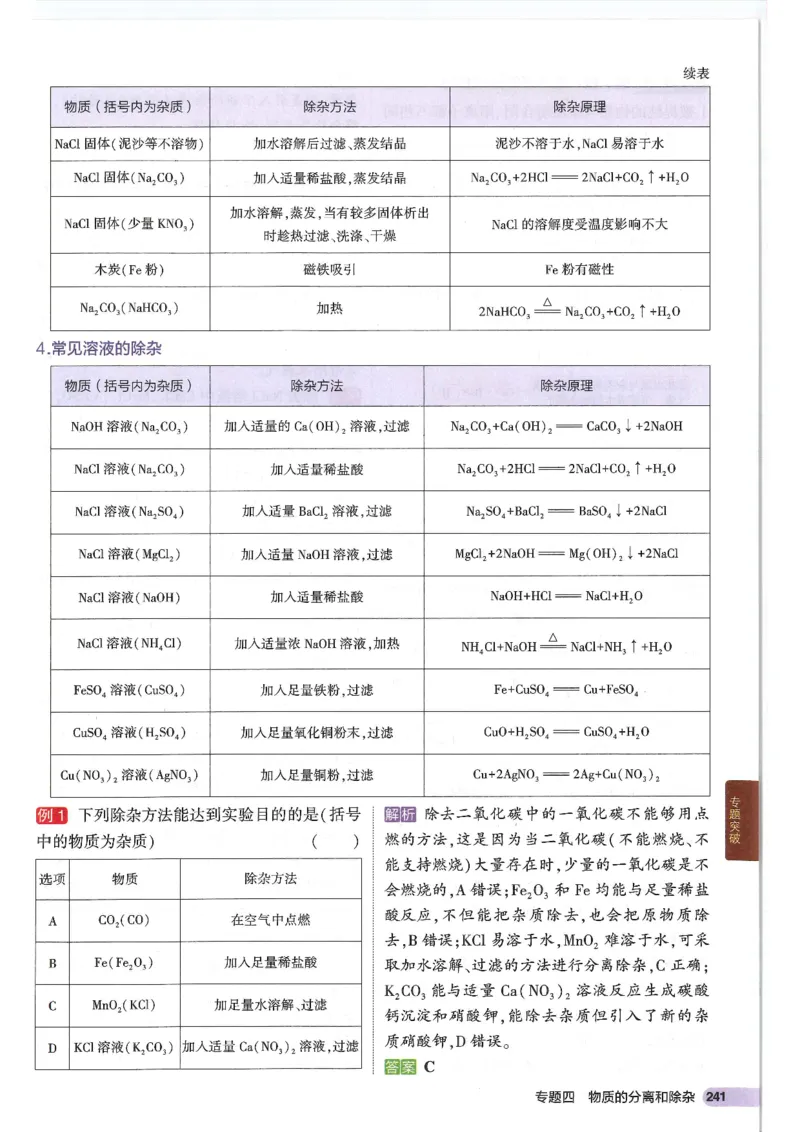 2025版53初中知识清单化学_初中全科《53初中知识清单》2025版