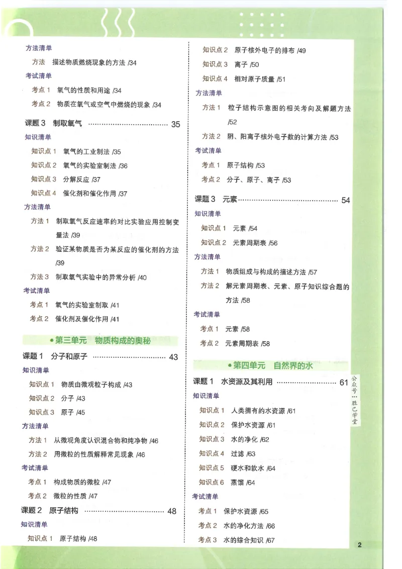2025版53初中知识清单化学_初中全科《53初中知识清单》2025版