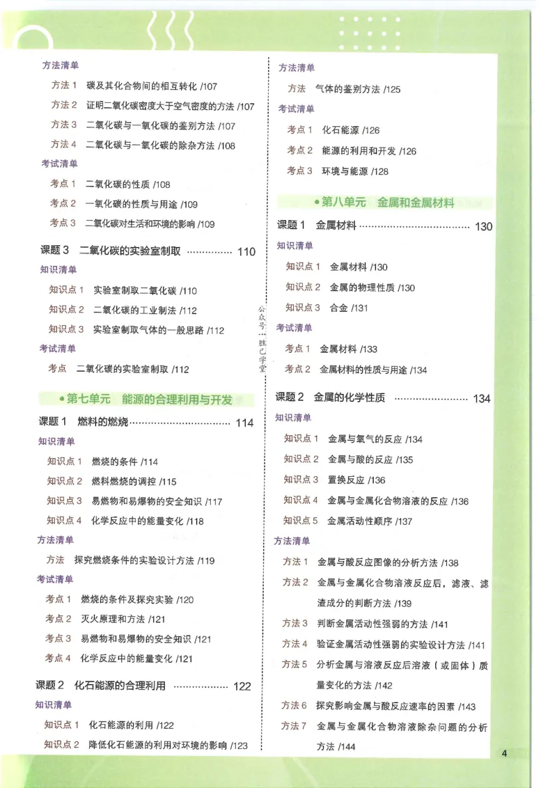 2025版53初中知识清单化学_初中全科《53初中知识清单》2025版