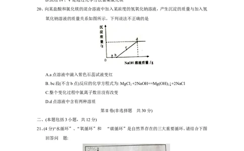 山东省泰安市2018年中考化学试题（word版，含答案）_初中化学_01.人教版初中化学_06.初中化学中考真题