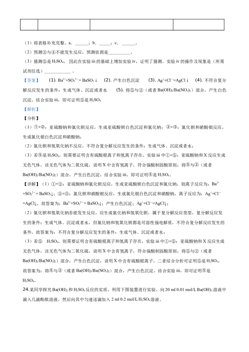 精品解析：北京市昌平区2019－2020学年高一上学期期末考试化学试题（解析版）_高化_2025春-人教版高中化学_01新版高中化学必修一_4.习题试卷_期中期末真题卷