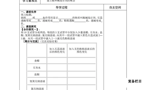 第10单元酸和碱精品学案(12页)_初中化学_01.人教版初中化学_01.初中化学课件PPT--教案--试题_初中化学全套_化学教案_化学：人教版九年级下册导学案（2套20份）