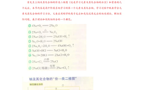 第二章第一节钠及其化合物-2020-2021学年高一化学期末复习节节高（人教版2019必修第一册）（解析版）_高化_2025春-人教版高中化学_01新版高中化学必修一_6.期末复习_期末复习讲义
