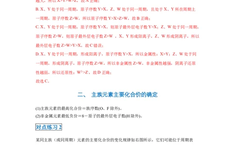 第四章第二节元素周期律-2020-2021学年高一化学期末复习节节高（人教版2019必修第一册）（解析版）_高化_2025春-人教版高中化学_01新版高中化学必修一_6.期末复习_期末复习讲义