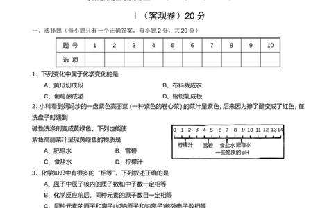 山西省农业大学附属中学2013届九年级下学期中考练兵化学试题_初中化学_01.人教版初中化学_01.初中化学课件PPT--教案--试题_初中化学全套_化学试题