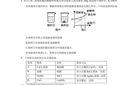 湖北省咸宁市2018年中考化学试题（word版，含答案）_初中化学_01.人教版初中化学_06.初中化学中考真题