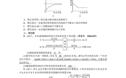 小专题四酸、碱、盐的化学性质及转化_初中化学_01.人教版初中化学_07.初中化学中考总复习_2018年（聚焦新中考）人教版