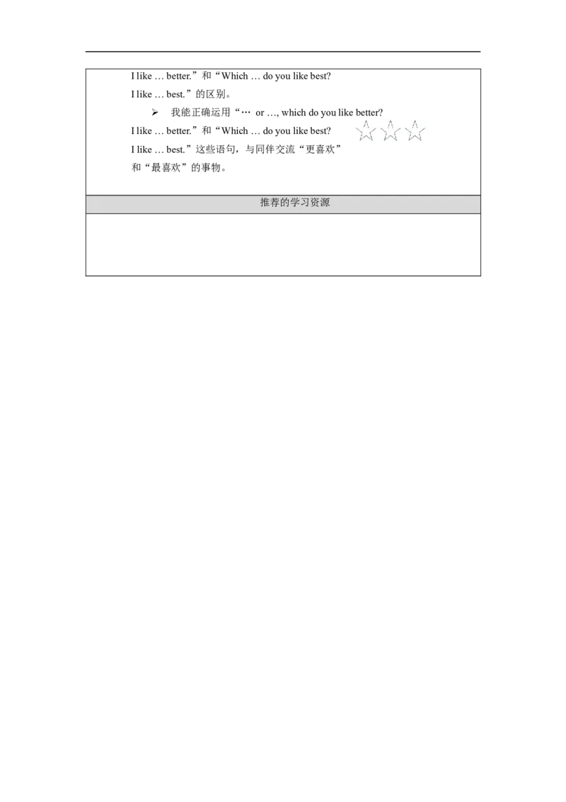 0907五年级英语(北京版)UNIT+ONE+WHICH+DO+YOU+LIKE+BETTER+(4)-学习任务单_26春四年级上下册人教版_四上英语合集人教版PEP英语四年级上册新教材（教学视频+课件+动画+音频+练习+教案）