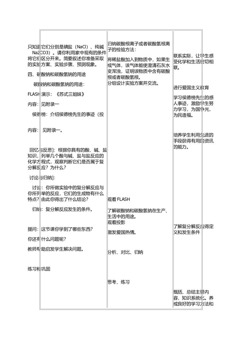 课题1-生活中常见的盐教学设计_初中化学_01.人教版初中化学_01.初中化学课件PPT--教案--试题_初中化学&mdash;课件&mdash;教案&mdash;试题-推荐_9年级下课件教案试题_9年级下教案_第11单元