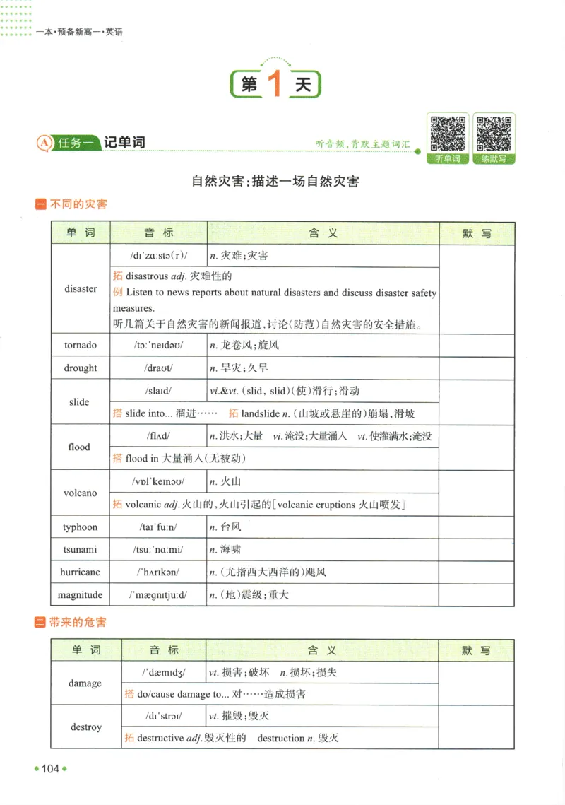 2025版《一本预备新高一》英语_一本预备新高一语数英物化生25年