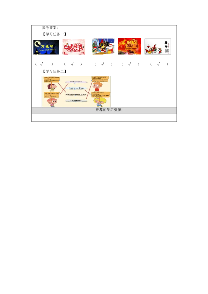 1103三年级英语（北京版UNIT+SEVEN+WHEN+IS+THANKSGIVING（1）-3任务单_26春四年级上下册人教版_四上英语合集人教版PEP英语四年级上册新教材（教学视频+课件+动画+音频+练习+教案）