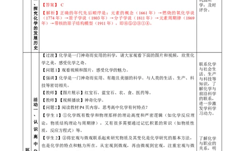 绪言（教学设计）-（人教版2019必修第一册）_高化_595801221724高中化学新人教版选择性必修一二三电子版教案PPT课件高中试卷_必修一册（人教版）_教学设计