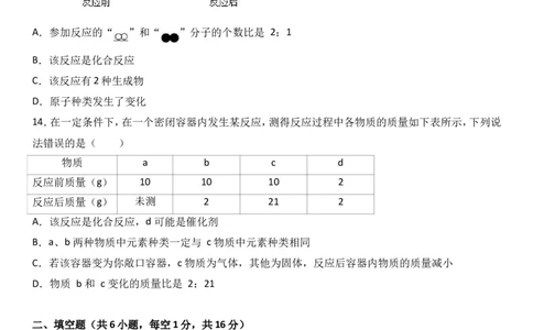 湖北省天门市华泰中学2017届九年级（上）期中化学试卷（解析版）_初中化学_01.人教版初中化学_01.初中化学课件PPT--教案--试题_初中化学18年试卷_人教版九年级化学上册2018
