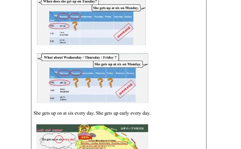 22Unit7It'sTuesday.PartC_国家课_学习任务单_26春四年级上下册人教版_四上英语合集人教版PEP英语四年级上册新教材（教学视频+课件+动画+音频+练习+教案）_17练习资料_《小学英语》