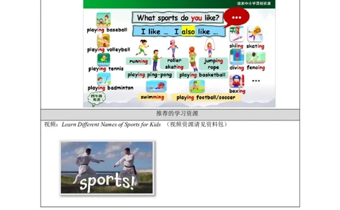 0902四年级英语（人教）Unit+1+Sports+and+Games+(第一课时)3学习任务单_26春四年级上下册人教版_四上英语合集人教版PEP英语四年级上册新教材（教学视频+课件+动画+音频+练习+教案）