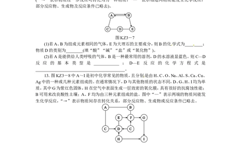题型突破(三)　物质推断题_初中化学_01.人教版初中化学_07.初中化学中考总复习_2017-2018人教版初中化学专题复习题型突破
