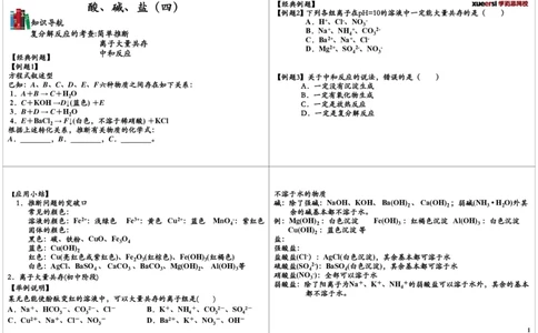 酸、碱、盐(四)_初中化学_01.人教版初中化学_02.初中化学教学视频_2.初中化学--教学视频--带讲义_初三化学年卡55讲_[第9讲]酸、碱、盐（四）