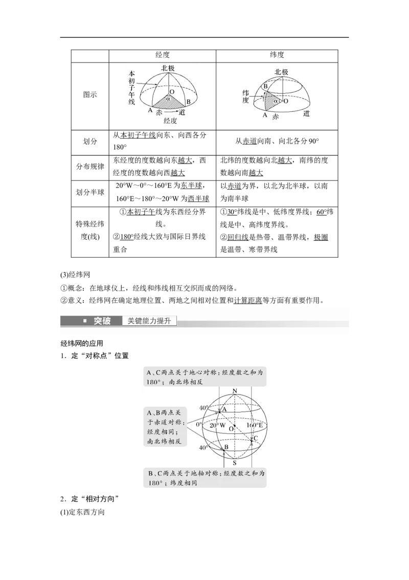 2023年高考地理一轮复习（全国版）必修1第1章课时1　地球仪与地图_9.2025地理总复习_赠品通用版（老高考）复习资料_一轮复习_2023年高考地理一轮复习讲义+课件（全国版）