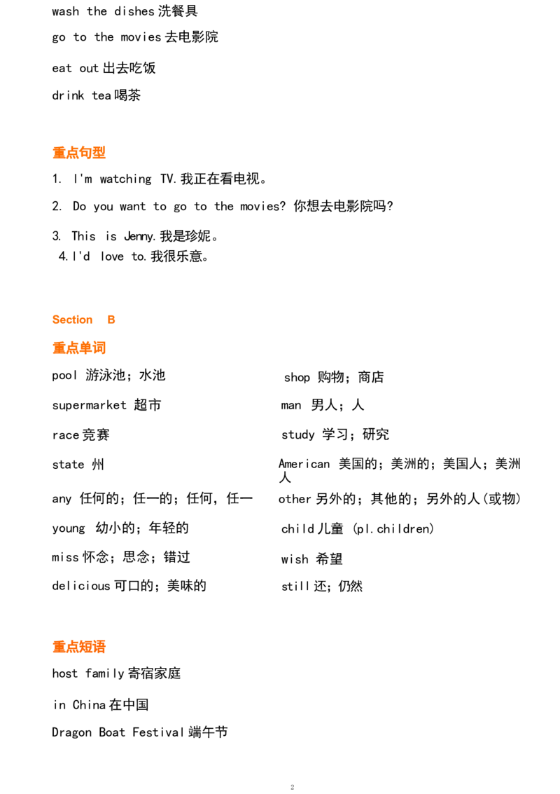 1_24秋《初中各科知识点梳理》_初中英语《知识梳理》7-9年级上下册_重点知识_人教版初中英语_下册_七下_unit6