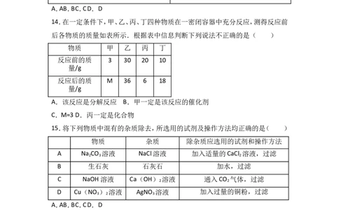 湖南省长沙市明德天心中学2017届九年级（下）期中化学试卷（解析版）_初中化学_01.人教版初中化学_01.初中化学课件PPT--教案--试题_初中化学18年试卷_人教版九年级化学下册2018