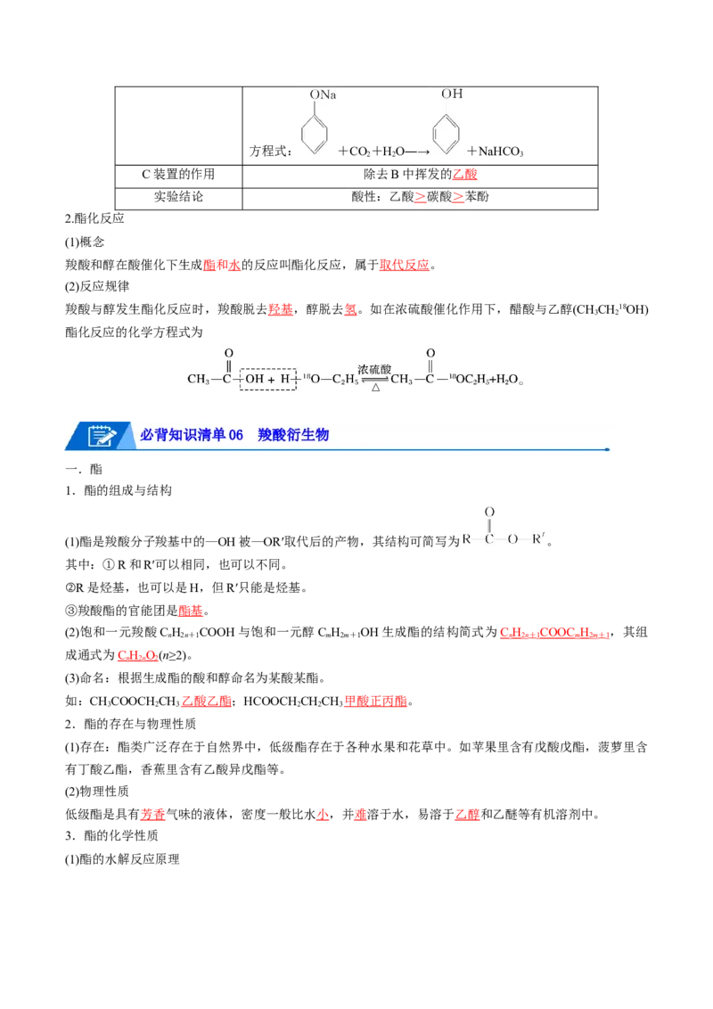 第三章烃的衍生物速记清单-（人教版2019选择性必修3）（教师版）_高化_595801221724高中化学新人教版选择性必修一二三电子版教案PPT课件高中试卷_选择性必修3册（人教版）_知识清单