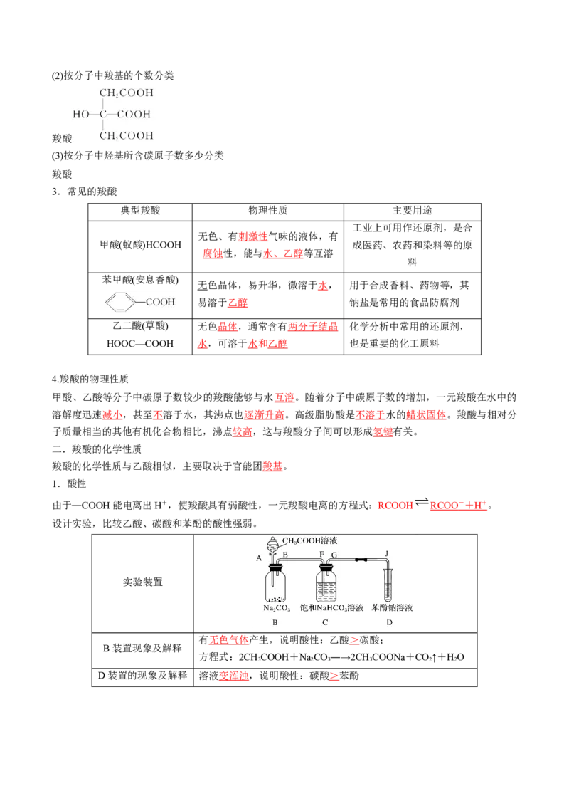 第三章烃的衍生物速记清单-（人教版2019选择性必修3）（教师版）_高化_595801221724高中化学新人教版选择性必修一二三电子版教案PPT课件高中试卷_选择性必修3册（人教版）_知识清单