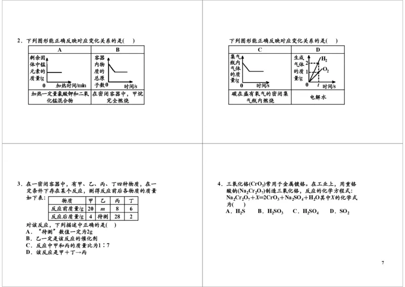 质量守恒定律-讲义_初中化学_01.人教版初中化学_02.初中化学教学视频_2.初中化学--教学视频--带讲义_初三化学年卡55讲_[9998]初三上学期化学拓展提高（秋季）15江成