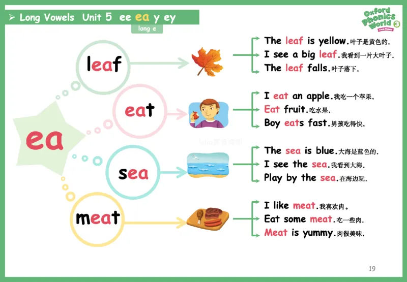 OPW3思维导图_《小学思维导图》_思维导图语数英第二套_英语_自然拼读1-5级思维导图