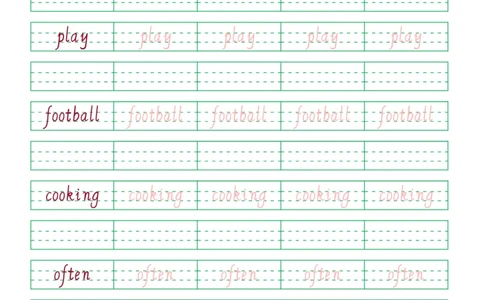 02.PEP小学英语五年级上册第二单元_26春四年级上下册人教版_四上英语合集人教版PEP英语四年级上册新教材（教学视频+课件+动画+音频+练习+教案）_17练习资料_《英语字帖》_3-6上册