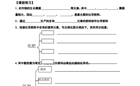 第十一单元-盐化肥课题2化学肥料_初中化学_01.人教版初中化学_01.初中化学课件PPT--教案--试题_初中化学&mdash;课件&mdash;教案&mdash;试题-推荐_9年级下课件教案试题_9年级下教案_第11单元