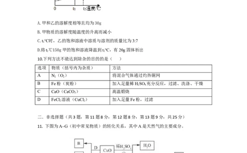 广东省深圳市2018年中考化学试题（word版，含答案）_初中化学_01.人教版初中化学_06.初中化学中考真题