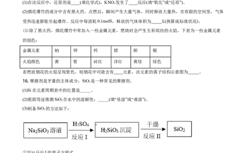 精品解析：北京市朝阳区2020-2021学年高一上学期期末考试化学试题（原卷版）_高化_2025春-人教版高中化学_01新版高中化学必修一_4.习题试卷_名校真题