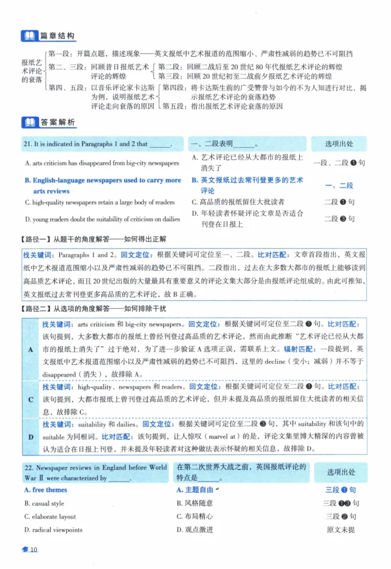 2010年真题逐题细解_41考研英语一二历年真题解析_英语一_解析册+逐词逐句册