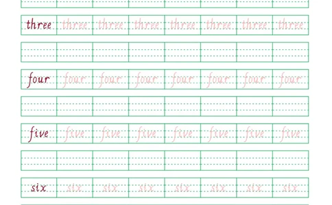 06.PEP小学英语三年级上册第六单元单词字帖_26春四年级上下册人教版_四上英语合集人教版PEP英语四年级上册新教材（教学视频+课件+动画+音频+练习+教案）_17练习资料_《英语字帖》