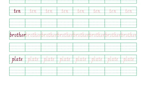 06.PEP小学英语三年级上册第六单元单词字帖_26春四年级上下册人教版_四上英语合集人教版PEP英语四年级上册新教材（教学视频+课件+动画+音频+练习+教案）_17练习资料_《英语字帖》