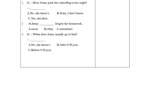 Unit2第1课时（分层作业）Storytime-（译林版三起）_同步练习