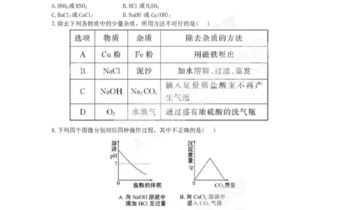 （人教版）九年级下册：第11单元盐、化肥检测&bull;知能升级_初中化学_01.人教版初中化学_01.初中化学课件PPT--教案--试题_初中化学18年试卷_人教版九年级化学下册2018