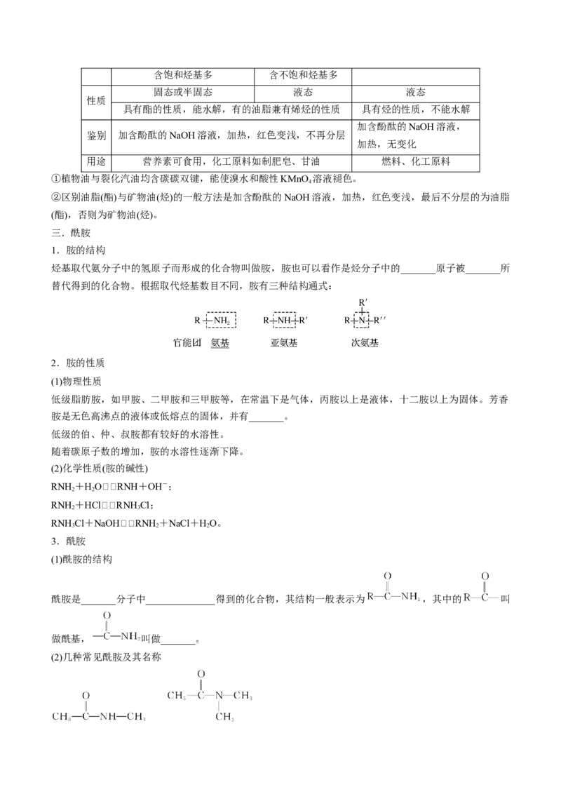 第三章烃的衍生物速记清单-（人教版2019选择性必修3）（学生版）_高化_595801221724高中化学新人教版选择性必修一二三电子版教案PPT课件高中试卷_选择性必修3册（人教版）_知识清单