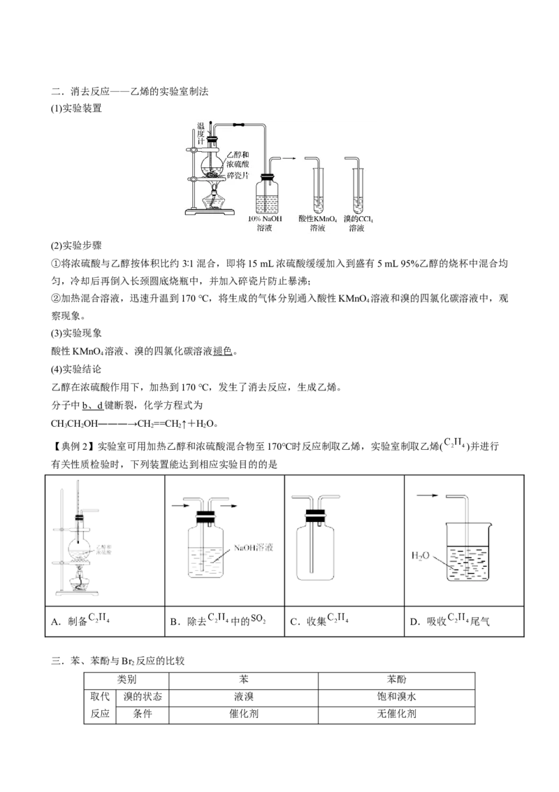 第三章烃的衍生物速记清单-（人教版2019选择性必修3）（学生版）_高化_595801221724高中化学新人教版选择性必修一二三电子版教案PPT课件高中试卷_选择性必修3册（人教版）_知识清单