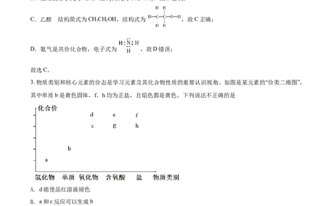 精品解析：广东省广州市仲元中学2020-2021学年高一下学期期中考试化学试题（解析版）_高化_2025春-人教版高中化学_02新版高中化学必修二_5.试卷习题_期中期末真题
