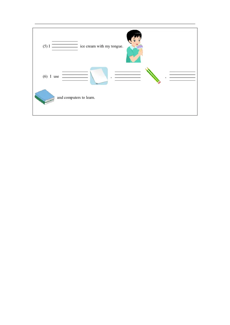 4Unit3PartBHowdooursenseshelpuslearn_Unit3Learningbetter（第六课时）_课后练习3_26春四年级上下册人教版_19同步教案课件_人教pep3_小学英语PEP智慧教育课件（3上，3-6下）_Unit3Learningbetter