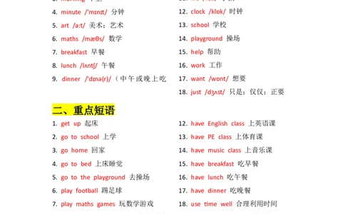 U3知识清单_2026春人教四下_07知识清单（全册）_知识清单扩展（参考）