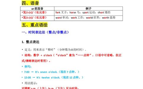 U3知识清单_2026春人教四下_07知识清单（全册）_知识清单扩展（参考）