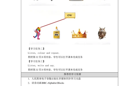 1012五年级英语(人教版)Unit+3+Animals+(第四课时)-3任务单_26春四年级上下册人教版_四上英语合集人教版PEP英语四年级上册新教材（教学视频+课件+动画+音频+练习+教案）_17练习资料